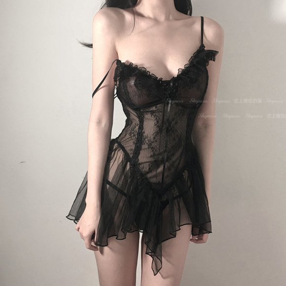 Sexy underwear flirting mood perspective sleeping clothes